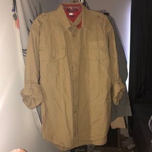 Tommy Hilfiger khaki button down